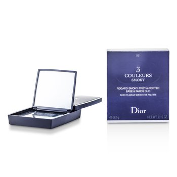 Christian Dior 3 Couleurs Smoky Ready To Wear Eyes Palette - # 091 Smoky Black 5.5g