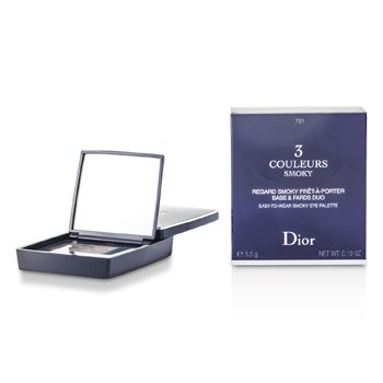 Christian Dior 3 Couleurs Smoky Ready To Wear Eyes Palette - # 781 Smoky Brown 5.5g