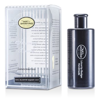 Turnback Silvertip Badger Travel Brush - Black