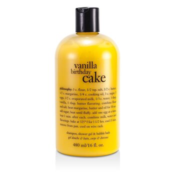 Vanilla Birthday Cake Shampoo, Shower Gel & Bubble Bath