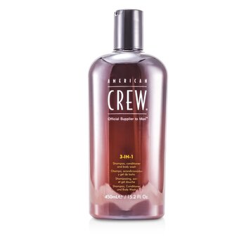 American Crew Men 3-IN-1 Shampoo, Conditioner & Body Wash