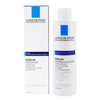 La Roche Posay Kerium Anti-Dandruff Micro-Exfoliating LHA Gel Shampoo (For Oily Scalp)