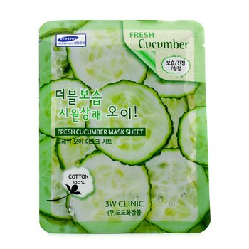 3W Clinic Mask Sheet - Fresh Cucumber