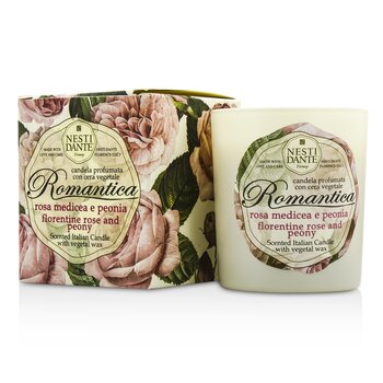 Scented Italian Candle - Romantica Florentine Rose & Peony