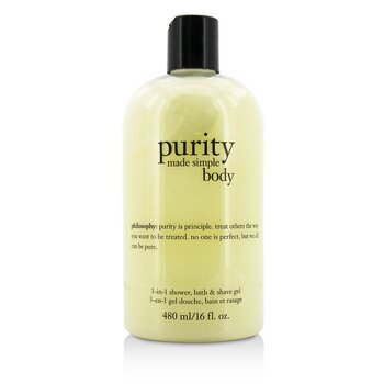 Philosophy Purity Made Simple For Body 3-in-1 Shower, Bath & Shave Gel
