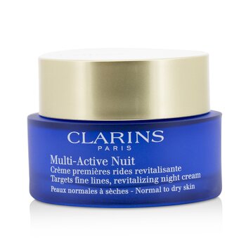 Clarins Multi-Active Night Targets Fine Lines Revitalizing Night Cream - For Normal To Dry Skin
