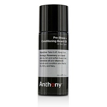 Anthony Logistics For Men Pre-Shave + Conditioning Beard Oil - For All Skin Types
