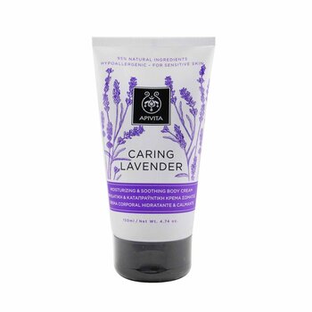 Apivita Caring Lavender Moisturizing & Soothing Body Cream - For Sensitive Skin