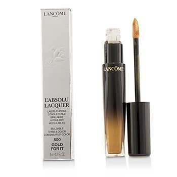 Lancome LAbsolu Lacquer Buildable Shine & Color Longwear Lip Color - # 500 Gold For It
