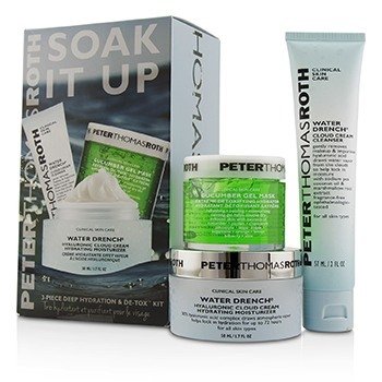Soak It Up Kit: Water Drench Cloud Cream Moisturizer 50ml + Water Drench Cloud Cream Cleanser 57ml + Cucumber Gel Mask 50ml