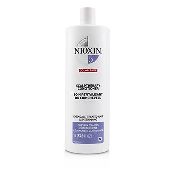 Nioxin Density System 5 Scalp Therapy Conditioner (Chemically Treated Hair, Light Thinning, Color Safe)