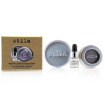 Stila Magnificent Metals Foil Finish Eye Shadow With Mini Stay All Day Liquid Eye Primer - Metallic Lavender