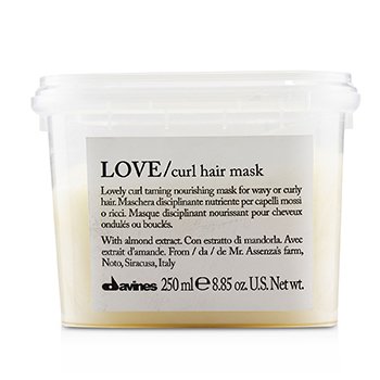 Davines Love Curl Hair Mask (Lovely Curl Taming Nourishing Mask For Wavy or Curly Hair)