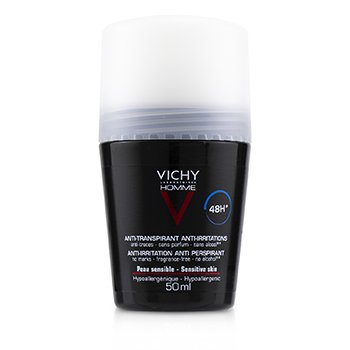 Vichy Homme 48H* Anti-Irritations & Anti Perspirant Roll-On (For Sensitive Skin)