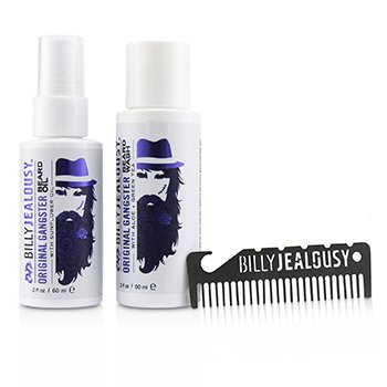 Billy Jealousy O.G. Beard Care Trio Set : 1x Beard Wash 60ml + 1x Beard Oil 60ml + 1x Titanium Comb