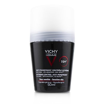 Vichy Homme 72H* Extreme-Control Anti Perspirant Roll-On (For Sensitive Skin)
