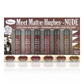 TheBalm Meet Matt(e) Hughes 6 Mini Long Lasting Liquid Lipsticks Kit  - Nude