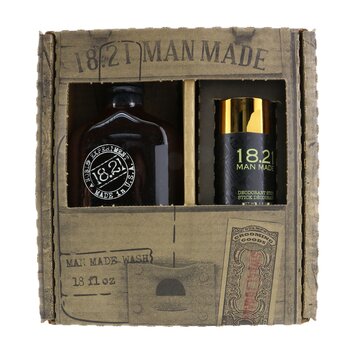 Man Made Wash & Deodorant Set - #Sweet Tobacoo: 1x Shampoo, Conditioner & Body Wash 530ml + 1x Deodorant Stick 75g