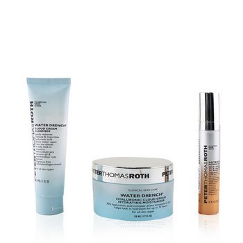 Hydration Glow-Up Kit: 1x Water Drench Cleanser 30ml + 1x Water Drench Moisturizer 50ml + 1x Potent-C Power Serum 10ml