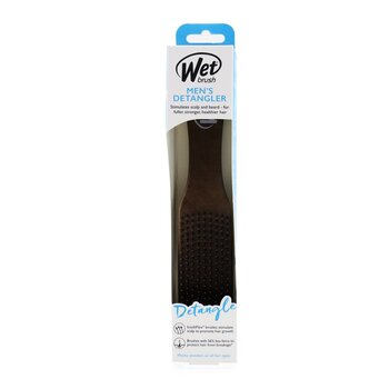 Wet Brush Mens Detangler Leather - # Brown