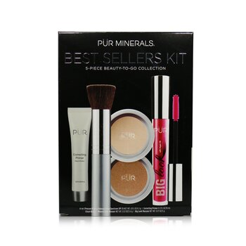 Best Sellers Kit (5 Piece Beauty To Go Collection) (1x Primer, 1x Powder, 1x Bronzer, 1x Mascara, 1x Brush) - # Blush Medium