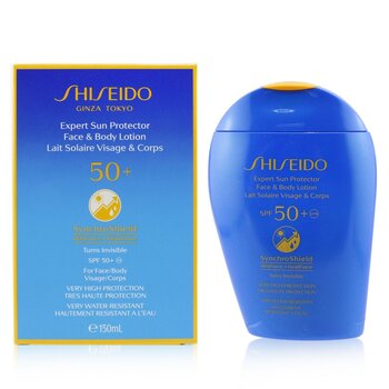 Shiseido Expert Sun Protector SPF 50+UVA Face & Body Lotion (Turns Invisible, Very High Protection, Very Water-Resistant)