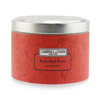 The Candle Company (Carroll & Chan) 100% Beeswax Tin Candle - Red Red Rose