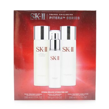 SK II Pitera Deluxe Hydrating  3-Pieces Set: Facial Treatment Essence 230ml + Facial Lift Emulsion 100g + Facial Treatment Clear Lotion 230ml