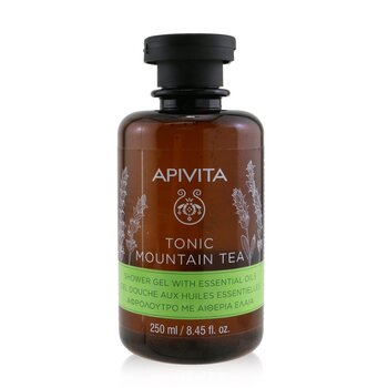Apivita Tonic Mountain Tea Shower Gel With Essential Oils