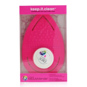 BeautyBlender Keep It Clean (1x Cleansing Mitt, 1x Mini Blendcleanser Solid)