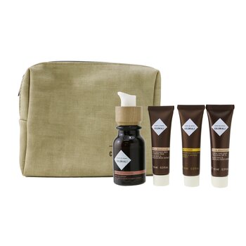 I Coloniali The Potion Of Perfection Set With Pouch: 1x Hydra Brightening - Firming Serum - 30ml + 1x Hydra Brightening Pure Radiance Rich Cleansing Milk - 10ml + 1x Hydra Brightening Perfecting Light Emulsion SPF 15 - 10ml + 1x Age Recover - Replumpi