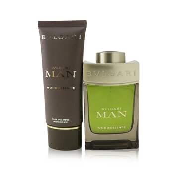 Man Wood Essence Coffret: Eau De Parfum Spray 100ml/3.4oz + After Shave Balm 100ml/3.4oz + Pouch