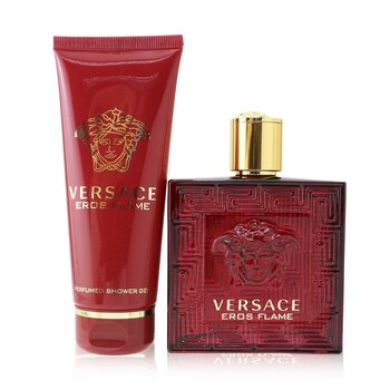 Versace Eros Flame Coffret: Eau De Parfum Spray 100ml + Shower Gel 100ml