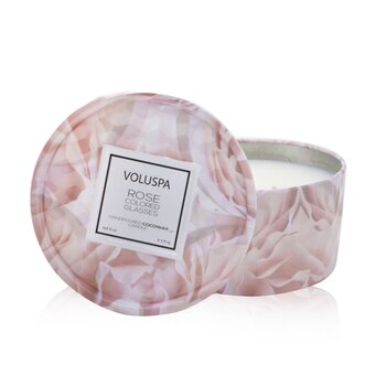 Voluspa 2 Wick Tin Candle - Rose Colored Glasses