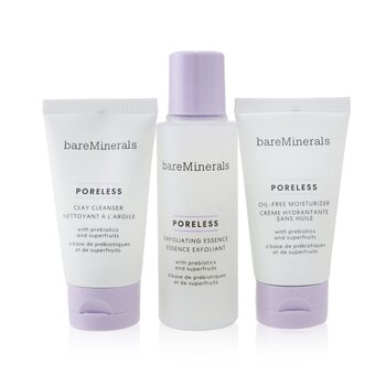 Poreless At Any Age Starter Kit: Clay Cleanser 30ml+ Exfoliating Essence 50ml+ Oil-Free Moisturizer 30ml