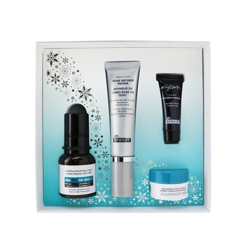 Dr. Brandt Skincare Wishlist Kit: Pore Refiner Primer 30ml+ Wrinkle Smoothing Cream 15g+ Microdermabrasion 7.5g+ Hyaluronic Cream 10g