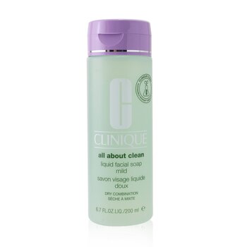 Clinique All About Clean Liquid Facial Soap Mild - Dry Combination Skin(Random Packaging)