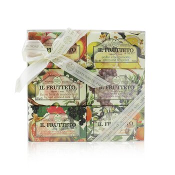 Nesti Dante Il Frutteto Soap Gift Set (#Peach & Lemon, #Citron & Bergamot, #Fig & Almond Milk, #Red Grapes & Blueberry, #Pomegranate & Blackcurrant, #Olive Oil & Tangerine