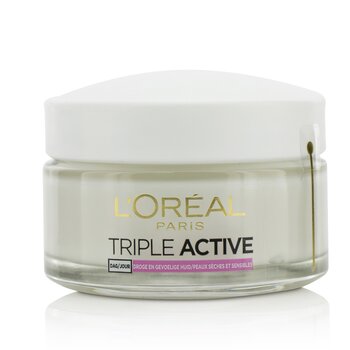 Triple Active Multi-Protective Day Cream 24H Hydration - For Dry/ Sensitive Skin (Box Slightly Damaged)