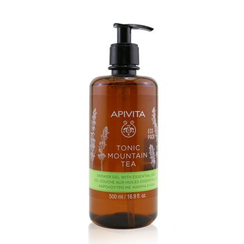 Apivita Tonic Mountain Tea Shower Gel With Essential Oils - Ecopack