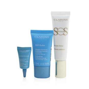 SOS Beaute Set (1x Primer 30ml + 1x Mask 15ml + 1x Lip Balm 3ml) - 00 Universal Light