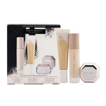 Fenty Beauty by Rihanna Pro FiltR Hydrating Complexion Kit: Foundation 32ml + Primer 32ml + Instant Retouch Setting Powder 7.8g - #140