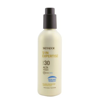 Sun Expertise Protective Face & Body Fluid SPF 30 - With Blue Light Technology (For All Skin Types & Water-Resistant)