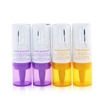 Clinique Fresh Pressed Clinical Daily+Overnight Boosters (2x Daily Booster 8.5ml+ 2x Overight Booster 6ml)