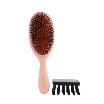 Boar Bristle & Nylon - Junior Bristle & Nylon Medium Hair Brush BN2 - # Pink (Generally Used For Normal Hair)