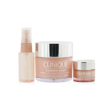 Moisture Surge Set: Moisture Surge 100H 125ml+ All About Eyes 15ml+ Moisture Surge Face Spray Thirsty Skin Relief 30ml