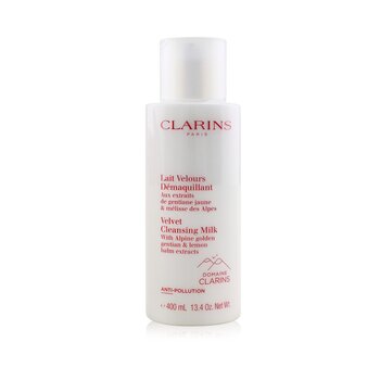 Clarins Velvet Cleansing Milk with Alpine Golden Gentian & Lemon Balm Extracts