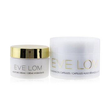 Eve Lom Begin & End Ornament Travel Set: Cleansing Oil Capsules 7x1.25ml + Moisture Cream 8ml