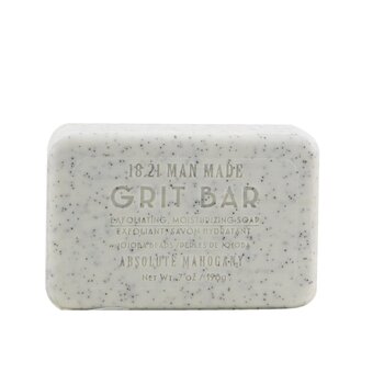 18.21 Man Made Grit Bar - Exfoliating, Moisturizing Soap - # Absolute Mahogany