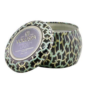 Voluspa Mini Tin Candle - French Linen